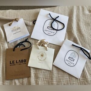 designer bags - Diptyque, Santa Maria Novella, Le Labo, Biologique Recherche